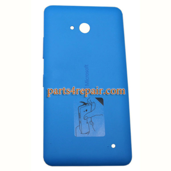 Back Cover with Side Keys for Microsoft Lumia 640 (Matte Surface) -Blue