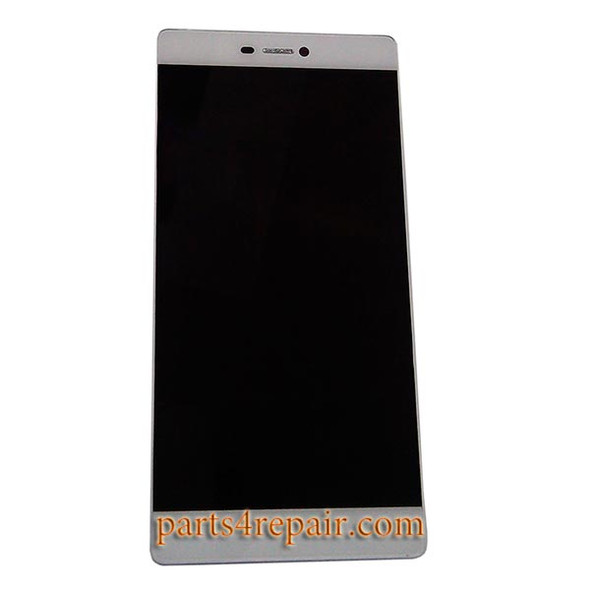 Huawei P8 LCD Screen Digitizer Assembly with Frame Gold | Parts4Repair.com