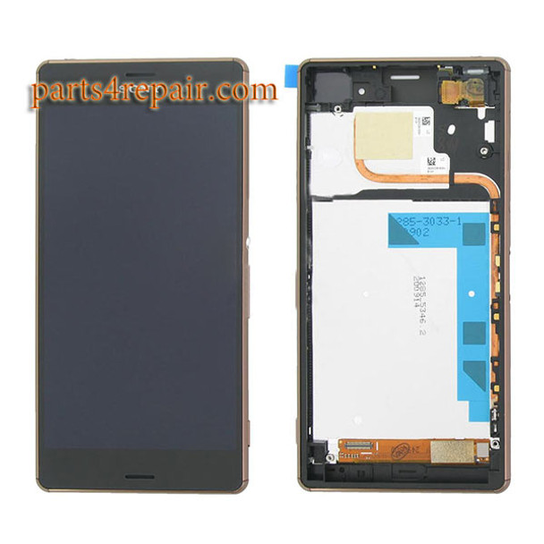 Complete Screen Assembly with Bezel for Sony Xperia Z3 Dual D6633 from www.parts4repair.com