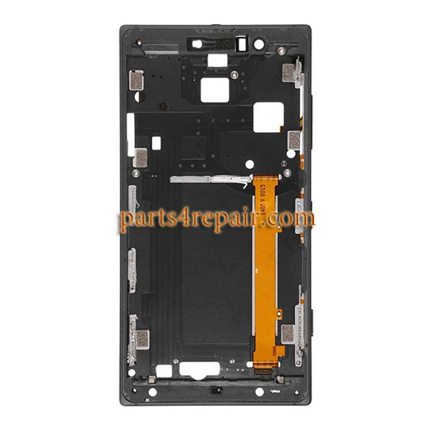 Front Housing Cover with Side Keys for Nokia Lumia 830 -Black