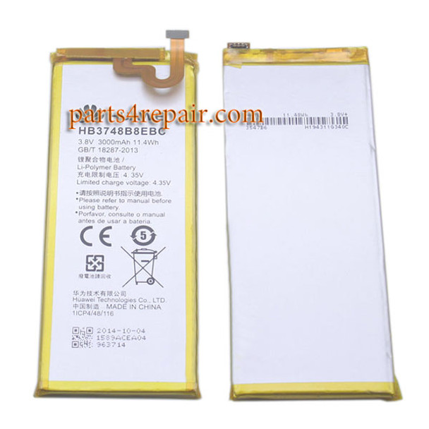 Built-in Battery 3000mAh for Huawei Ascend G7 from www.parts4repair.com