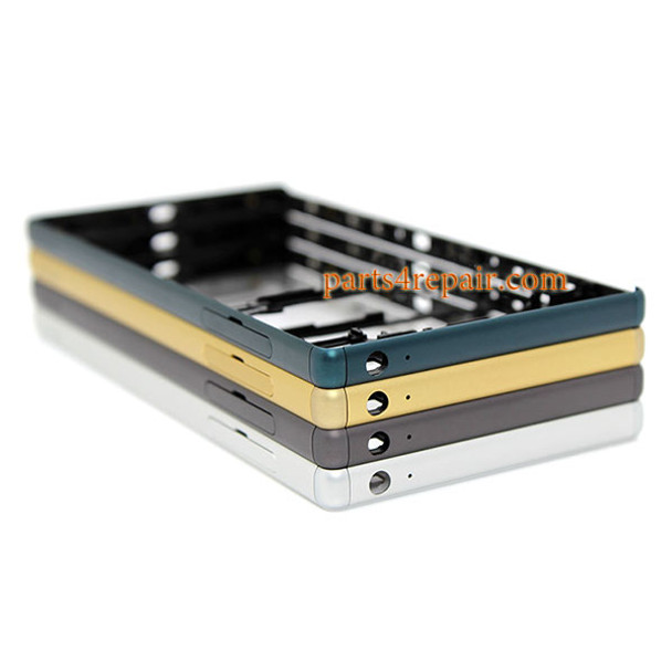 Middle Housing Cover with Small Parts for Sony Xperia Z5 -Gold