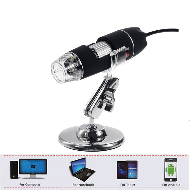 500X 8 LED Digital USB Microscope
