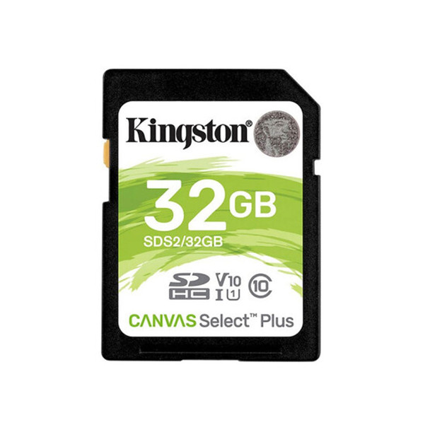 Kingston 32GB SDHC Canvas Select Plus 100MB/s Read Class 10 UHS-I U1 V10 Memory Card