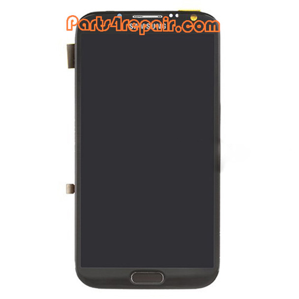 Samsung Galaxy Note II N7100 Full Screen Assembly with Bezel -Gray