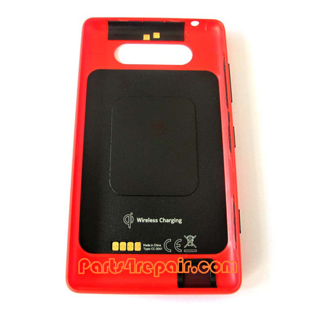 Back Cover with NFC for Nokia Lumia 820 -Red