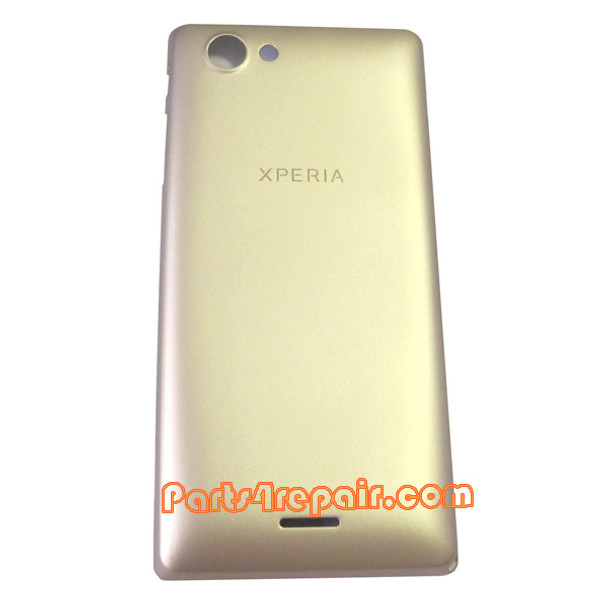 Back Cover for Sony Xperia J ST26I -Gold from www.parts4repair.com