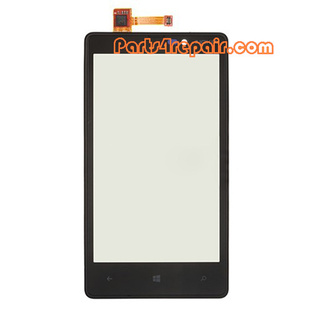 Touch Screen with Bezel for Nokia Lumia 820 from www.parts4repair.com