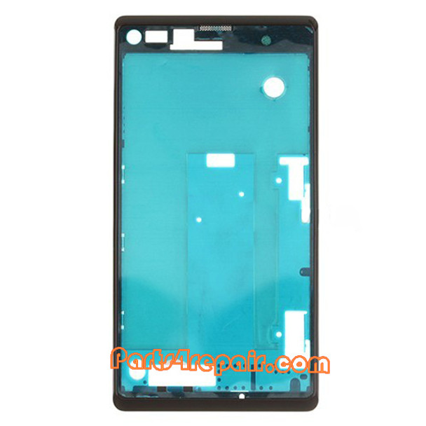 Front Cover for Sony Xperia L S36H -Black from www.parts4repair.com