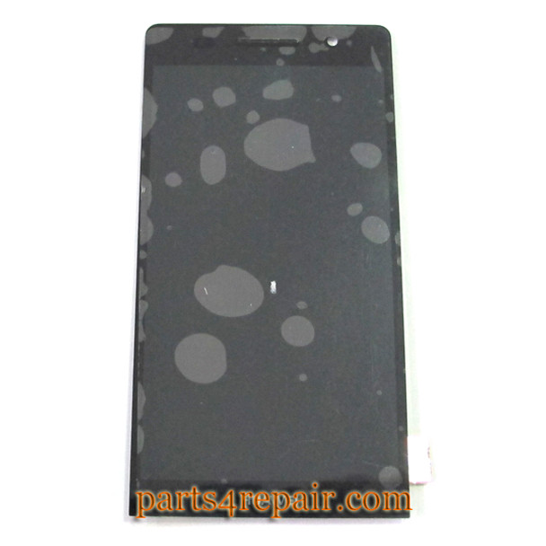 Complete Screen Assembly for Huawei Ascend P6 -Black from www.parts4repair.com