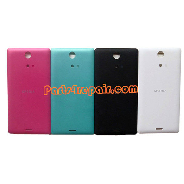 Back Cover for Sony Xperia ZR M36H -Red from www.parts4repair.com