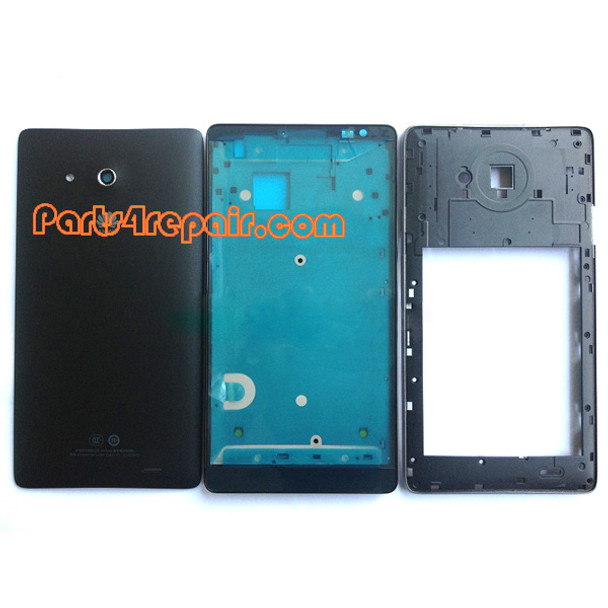 Full Housing Cover for Huawei Ascend Mate MT1-U06 -Black