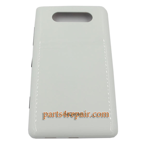 Back Cover for Nokia Lumia 820 -White from www.parts4repair.com