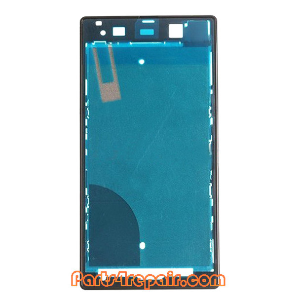 Front Housing Cover for Sony Xperia Z1 L39H -Black from www.parts4repair.com