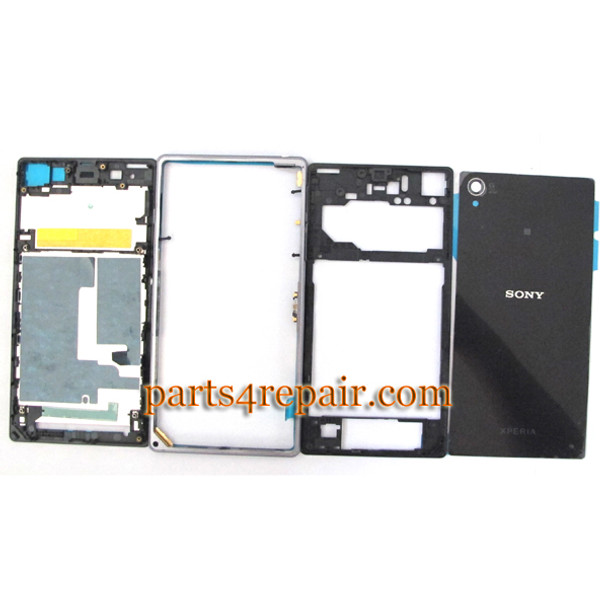 Full Housing Cover for Sony Xperia Z1 L39H -Black