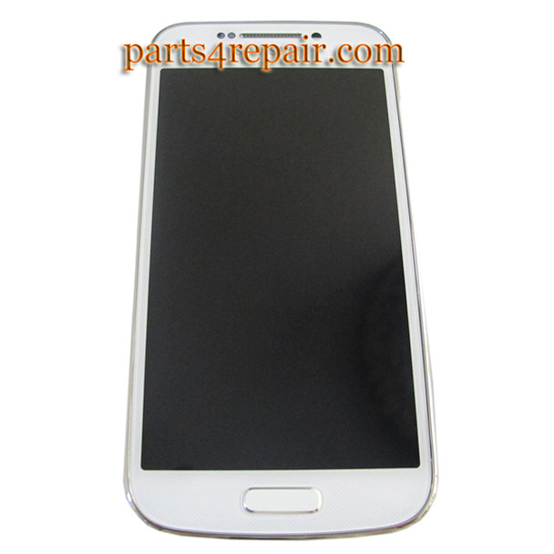 Complete Screen Assembly with Bezel for Samsung Galaxy S4 zoom C101 -White