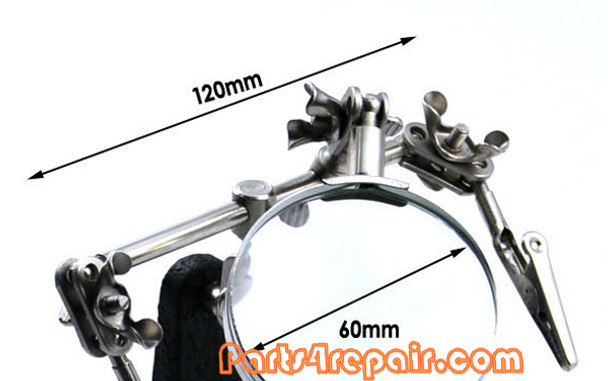 Soldering Workstation Stand with 5X Magnifier & Adjustable Clamps