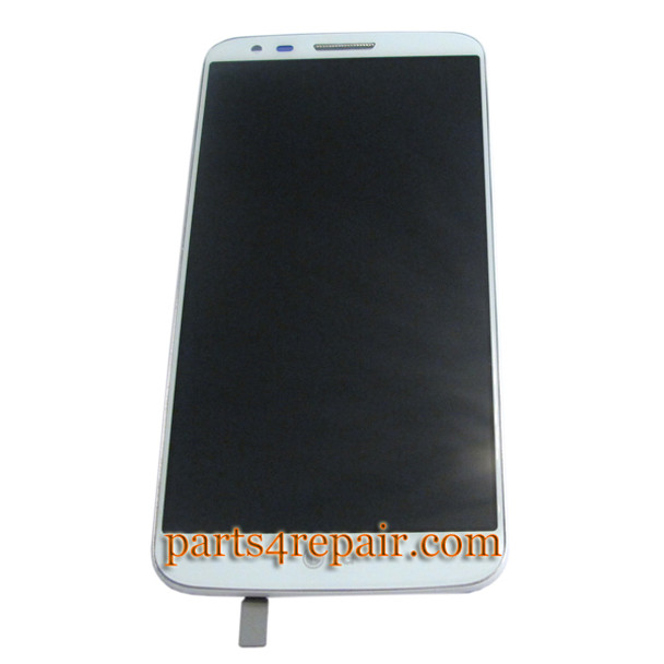 Complete Screen Assembly with Bezel for LG G2 D802 -White