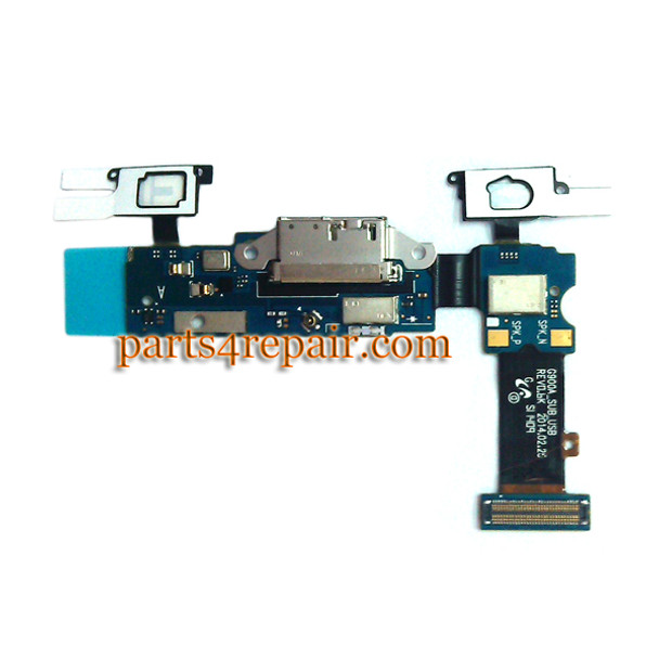 Dock Charging Flex Cable for Samsung Galaxy S5 G900A from www.parts4repair.com