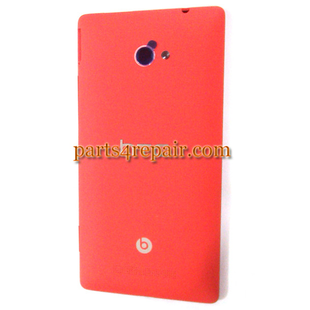 Back Cover for HTC 8X (HTC Version) -Red from www.parts4repair.com