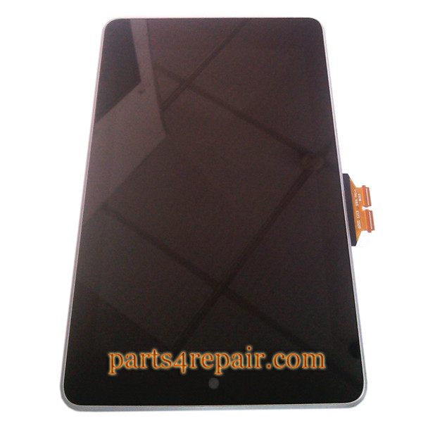 Asus Google Nexus 7 Complete Screen Assembly with bezel from www.parts4repair.com