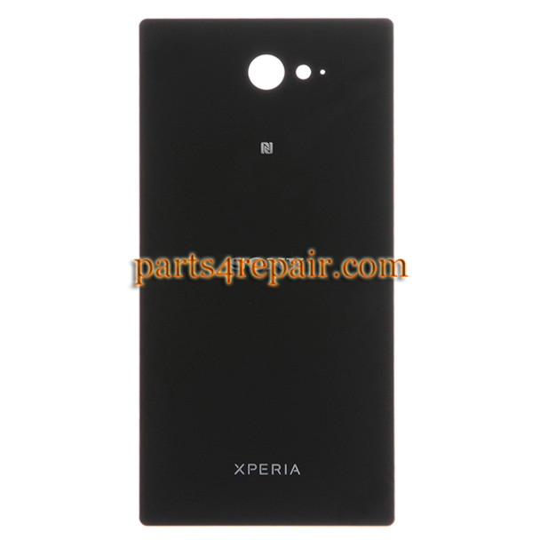 Back Cover for Sony Xperia M2 S50H -Black from www.parts4repair.com