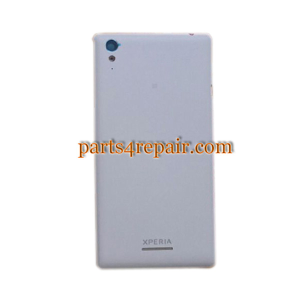 Back Cover with Side Keys for Sony Xperia T3 -White