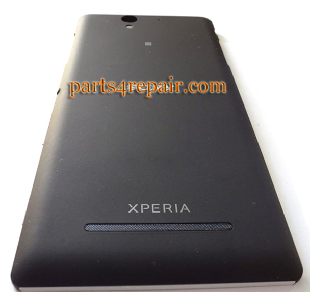 Back Cover with Side Keys for Sony Xperia C3 D2533 -Black from www.parts4repair.com