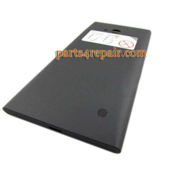 Back Cover with Wireless Charging Coil for Nokia Lumia 730 -Black from www.parts4repair.com