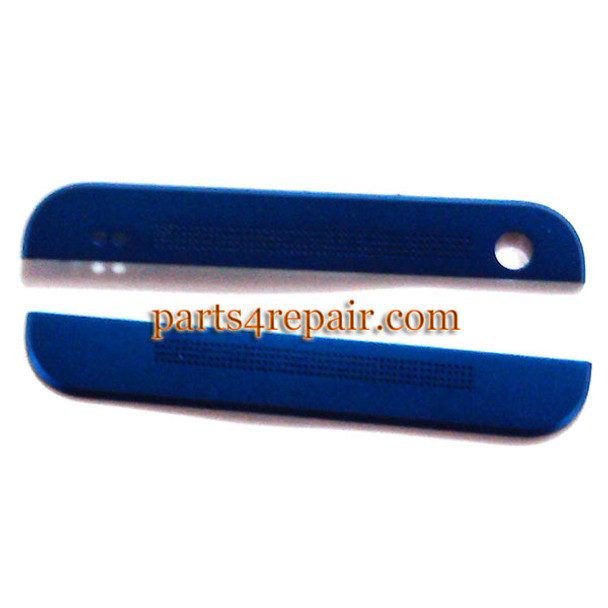 Top Cover & Bottom Cover for HTC One M7 -Blue