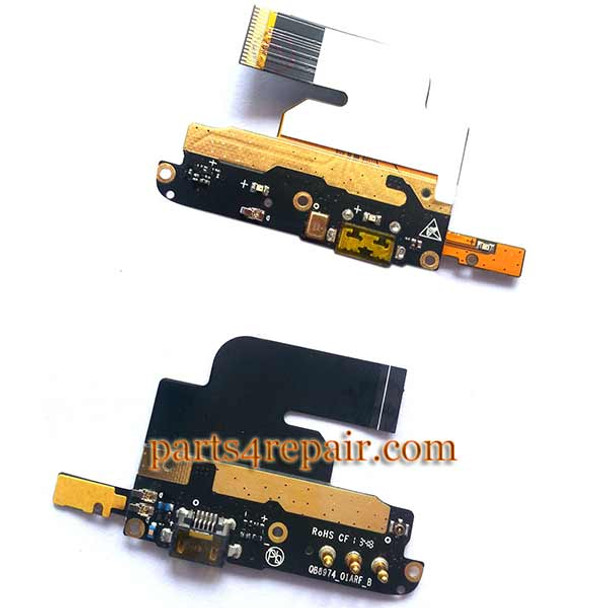 Dock Charging Flex Cable for ZTE Nubia Z5S NX503A from www.parts4repair.com