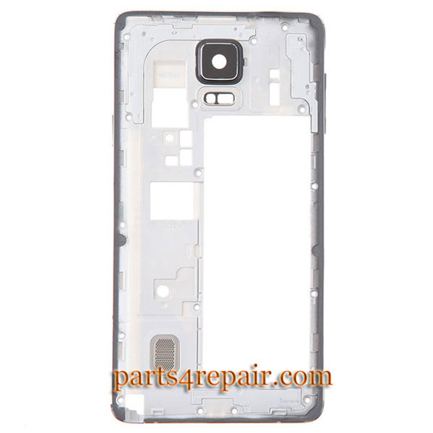 Middle Housing Cover with Side Keys for Samsung Galaxy Note 4 N910T -Black from www.parts4repair.com