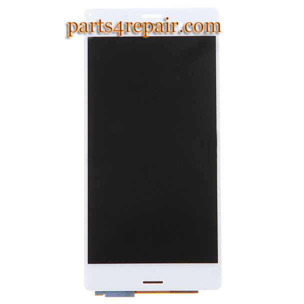 Complete Screen Assembly for Sony Xperia Z3 -White (Refurbished)