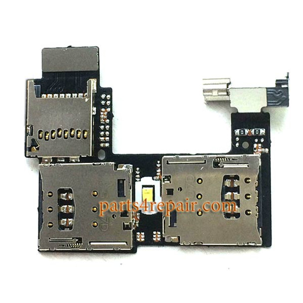 SIM Card Reader Flex Cable for Motorola Moto G2 from www.parts4repair.com