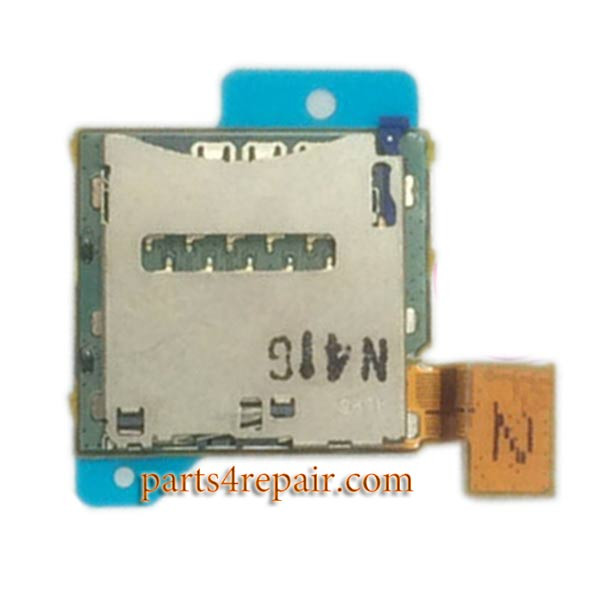 Single SIM Card Reader Flex Cable for Sony Xperia T2 Ultra from www.parts4repair.com