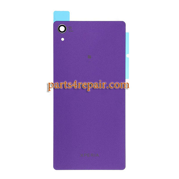 Back Cover for Sony Xperia Z2 -Purple from www.parts4repair.com