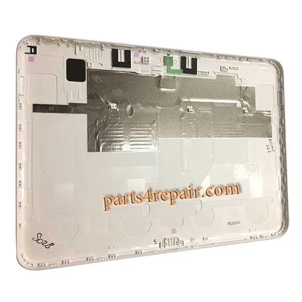 Back Cover with Side Keys for Samsung Galaxy Tab 4 10.1 T535 3G -White -  Parts4repair.Com