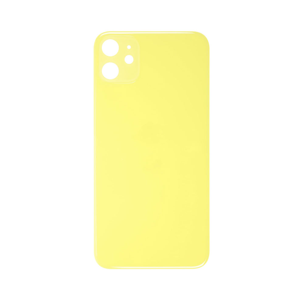 For iPhone 11 Back Glass Cover Yellow