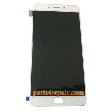 Oppo R9plus Lcd Complete Screen Assembly for Oppo R9 Plus -White - Parts4repair.Com