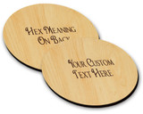 Hex Wood! Bless Marriage (03in) Personalized PA Dutch Hex Sign Ornament