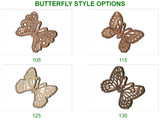 Earrings Beautiful Butterflies (1/set of 2) Laser-Engraved/Cut Wood