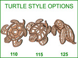 Earrings Sassy Sea Turtles (1/set of 2) Laser-Engraved/Cut Wood