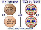 hxw: LOVE Engraved Wood Hand-Painted (08-36") PA Dutch Hex Sign