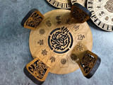 co_Classy Coasters Mahjong Set | Laser Engraved Hardwood co_Classy Coasters Mahjong Set | Laser Engraved Hardwood