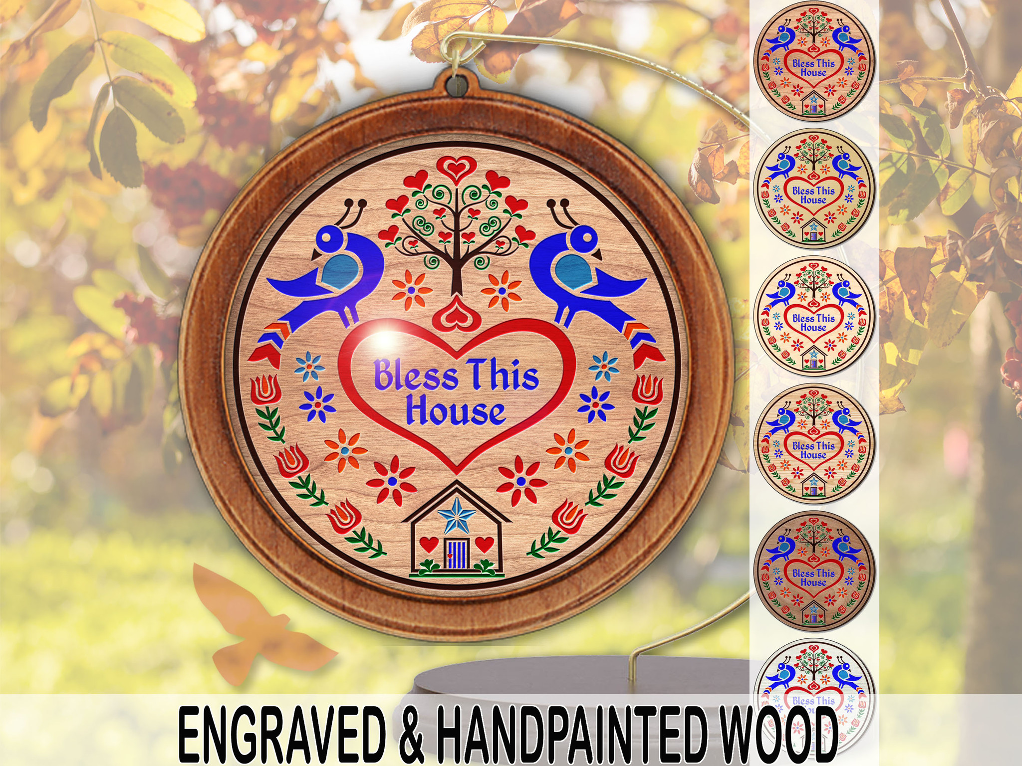 h*✨様 支那事変　バッジ Bless Our House PA Dutch Ornament Personalized by Red Tail Crafters