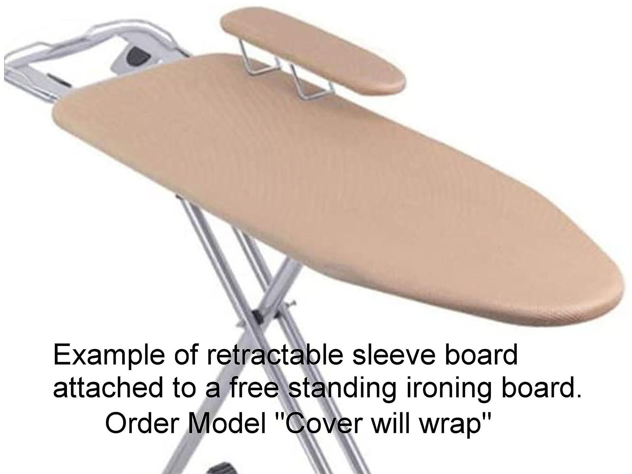 cov: CUSTOM SLEEVE BOARD Ironing Board Cover Plus Underlay Pad - Shop At  Clares LLC