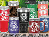 1pc:PLUNDERING PIRATES .Laser-Etched Insulated Tumbler (04)