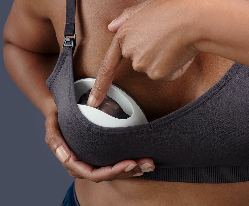  Curve Manual Wearable Breast Pump Hands-Free, Kick