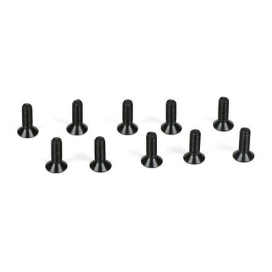 TLR Flathead Screws, M2 x 6mm, 10pcs, 22 5.0