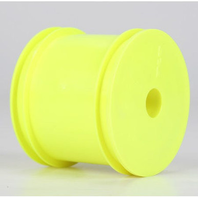 TLR Front/Rear Stadium Truck 2.2 Wheels, 12mm Hex, Yellow (2), 22T